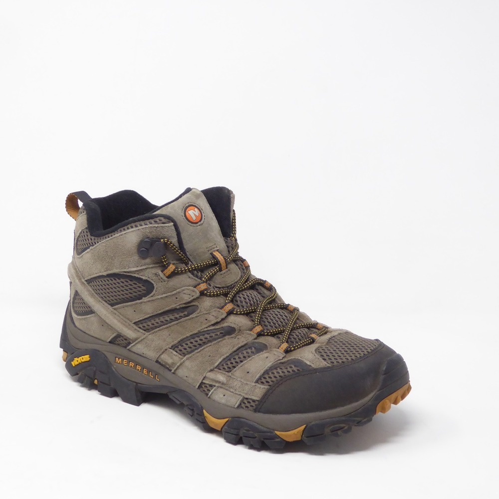 Merrell Mens Moab 2 Vent Mid Hiking Boots Brown Waterproof J06045W Size 11